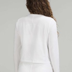 Lululemon Classic fit cotton blend long sleeve white shirt size 8